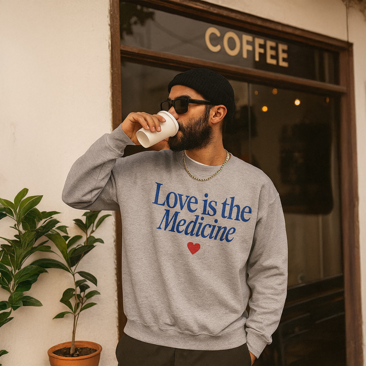 Love Is The Medicine Crewneck